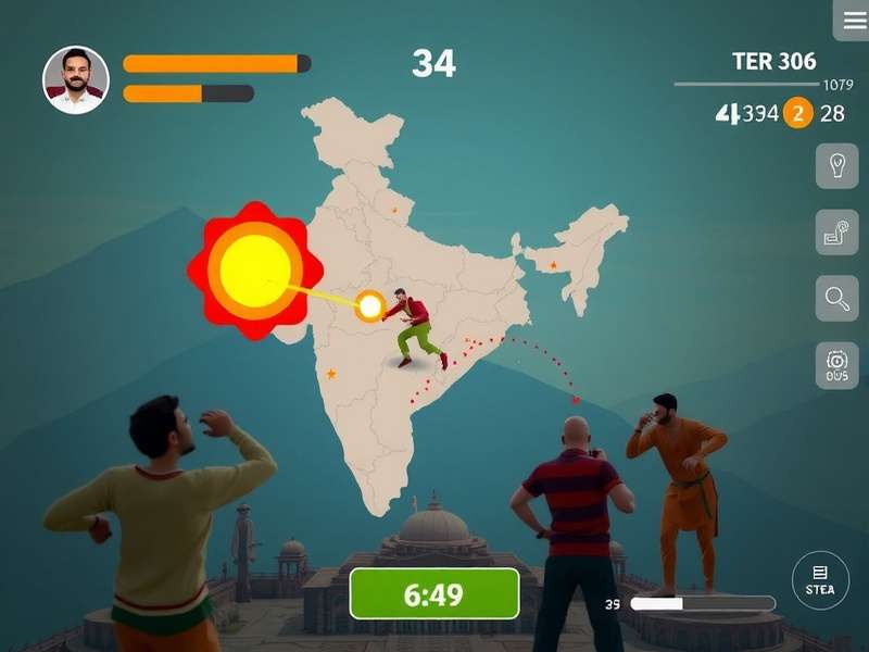 Bihari Blast gameplay screenshot showing action sequences